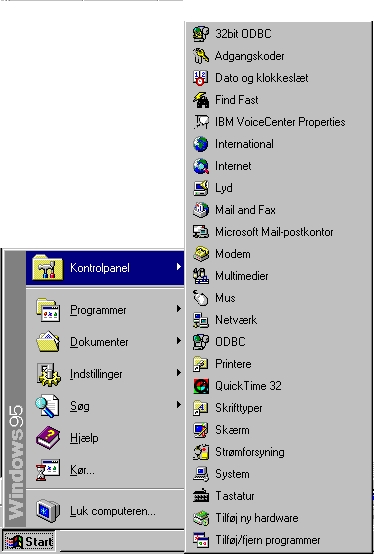 Du kan tilføje Kontrolpanelet til din start-menu — så behøver du ikke åbne det hver gang, du skal bruge et program fra det.